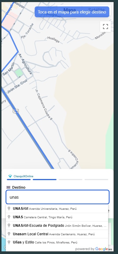 Paso 1: Elegir destino